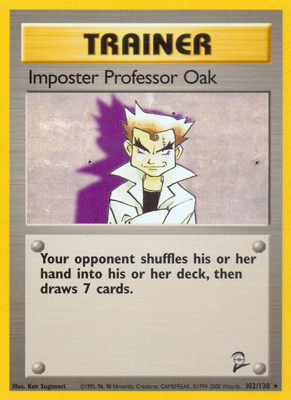 Imposter Professor Oak 102/130 (Base Set 2) 