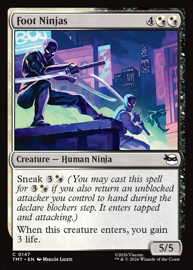 Foot Ninjas 147/190 (Teenage Mutant Ninja Turtles) 