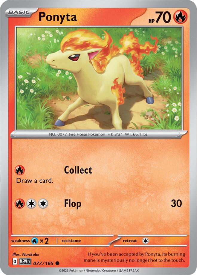 Ponyta 077/165 (SV: Scarlet & Violet 151) 