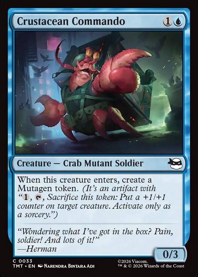 Crustacean Commando 33/190 (Teenage Mutant Ninja Turtles)  - Foil