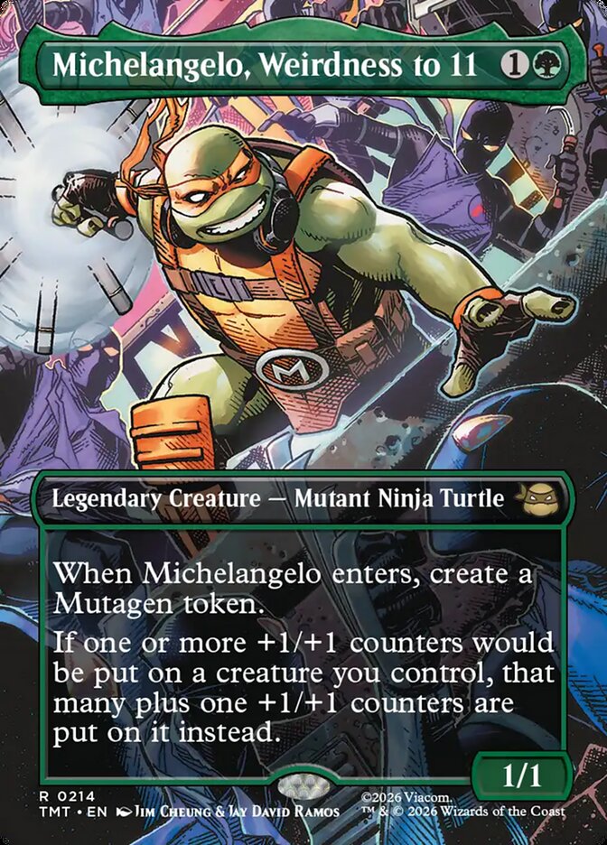 Michelangelo, Weirdness to 11 214/190 (Teenage Mutant Ninja Turtles)  - Borderless