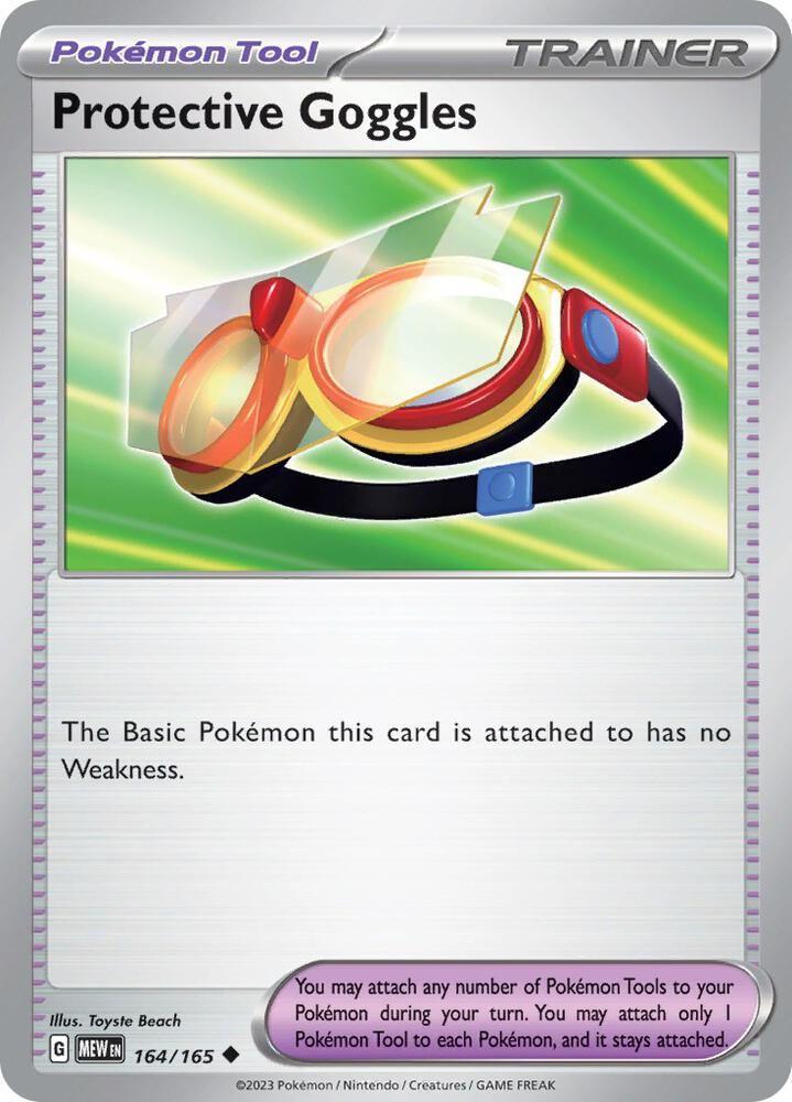 Protective Goggles 164/165 (SV: Scarlet & Violet 151) 