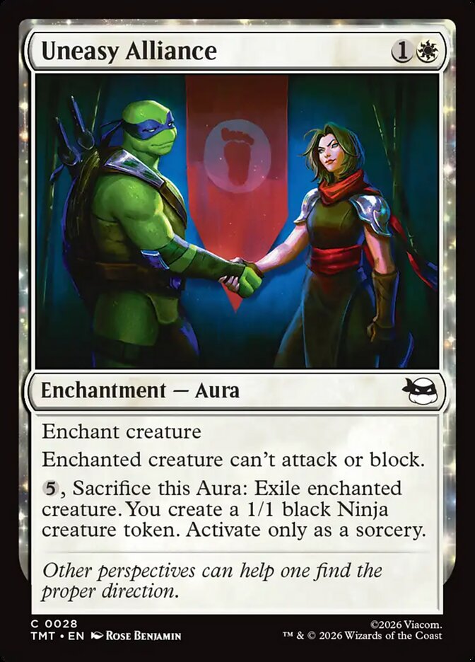 Uneasy Alliance 28/190 (Teenage Mutant Ninja Turtles)  - Foil