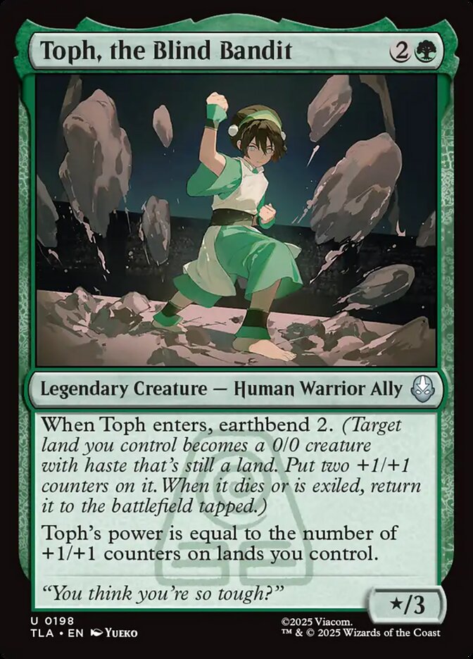Toph the Blind Bandit 198 (Avatar: The Last Airbender)  - Foil