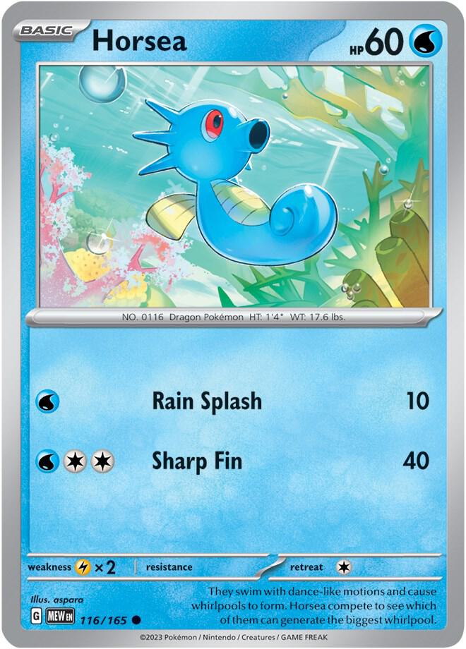 Horsea 116/165 (SV: Scarlet & Violet 151) 