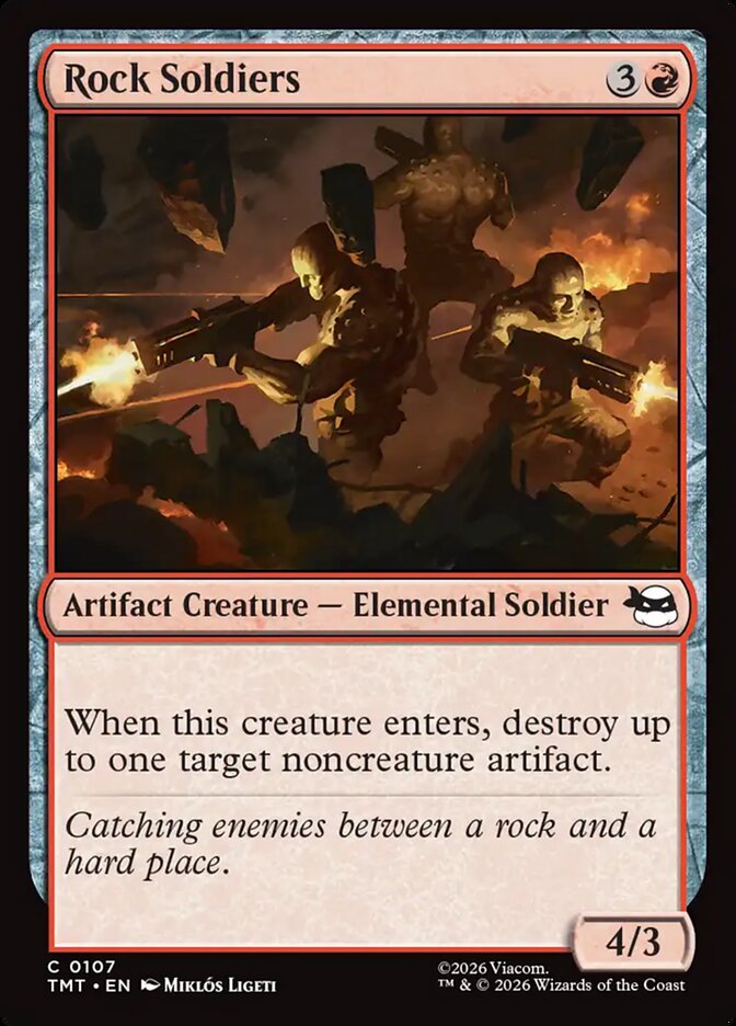 Rock Soldiers 107/190 (Teenage Mutant Ninja Turtles)  - Foil