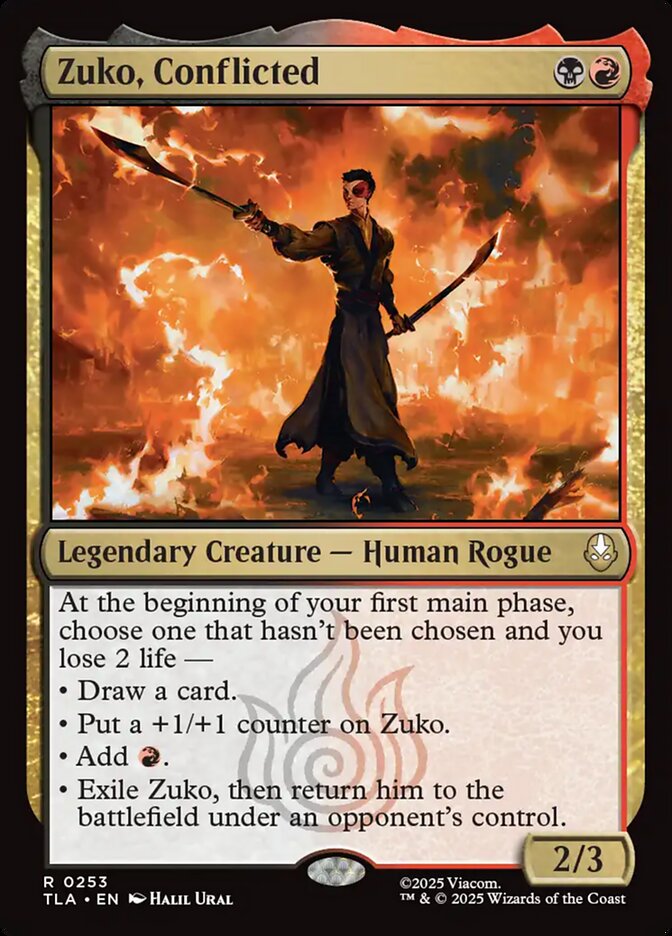 Zuko Conflicted 253 (Avatar: The Last Airbender)  - Foil
