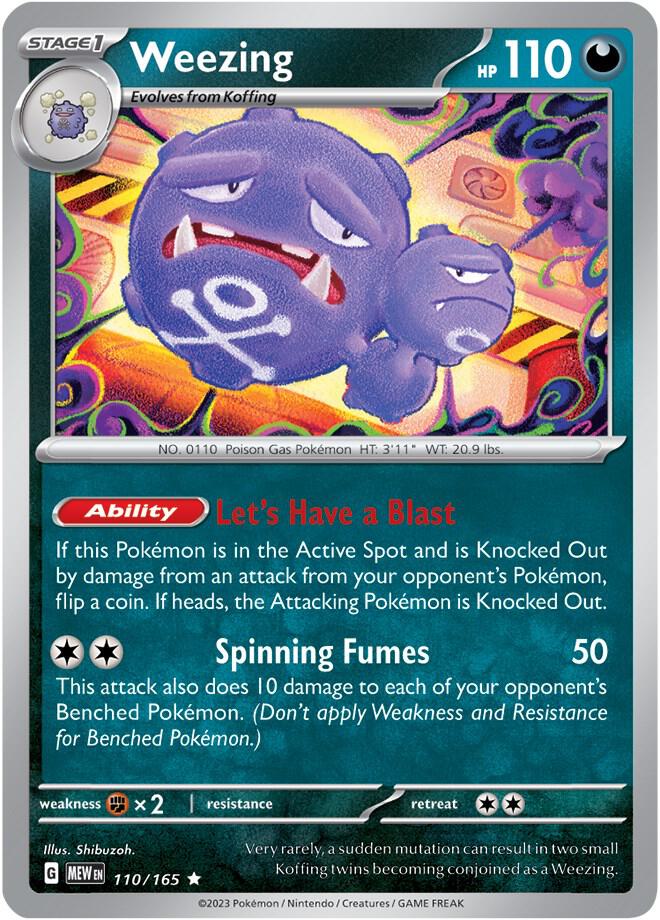 Weezing 110/165 (SV: Scarlet & Violet 151)  - Holofoil