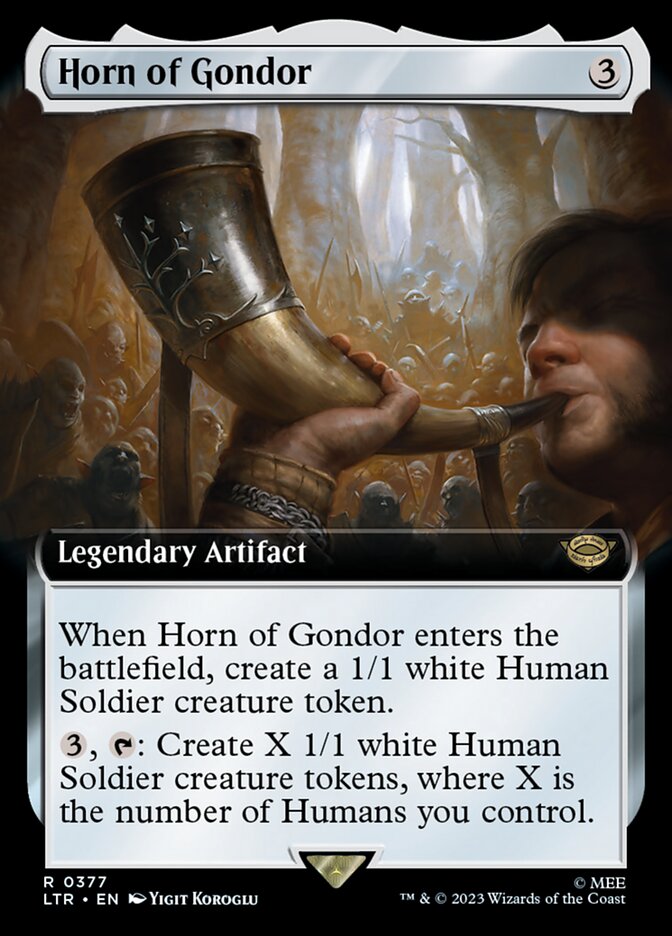 Horn of Gondor 377/281 (Universes Beyond: The Lord of the Rings: Tales of Middle-earth)  - Extended Art