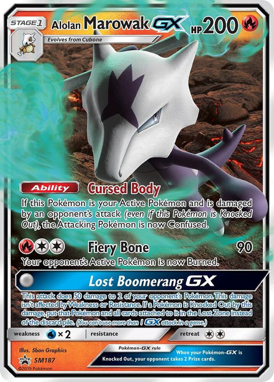 Alolan Marowak GX SM187 (SM Promos)  - Holofoil