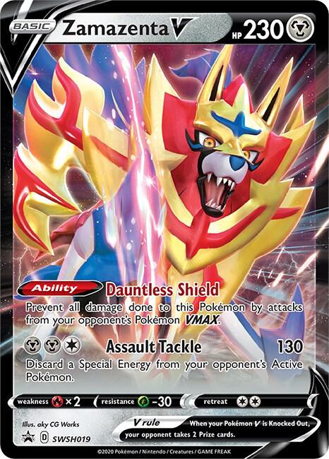 Zamazenta V SWSH019 (SWSH: Sword & Shield Promo Cards)  - Holofoil