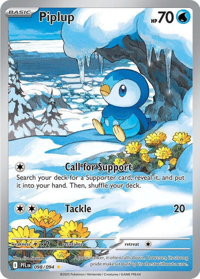 Piplup 098/094 (ME02: Phantasmal Flames)  - Holofoil