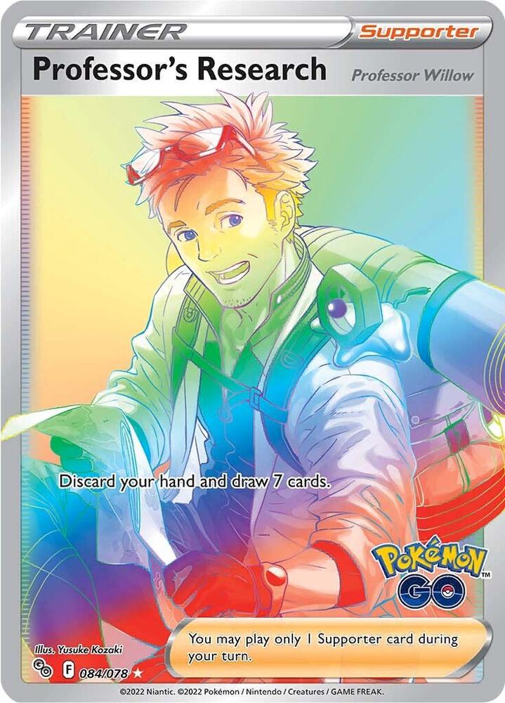 Professors Research Professor Willow Secret 084/078 (Pokemon GO)  - Holofoil