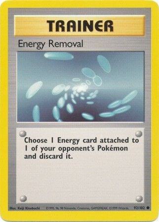 Energy Removal 092/102 (Base Set)  - Unlimited Normal