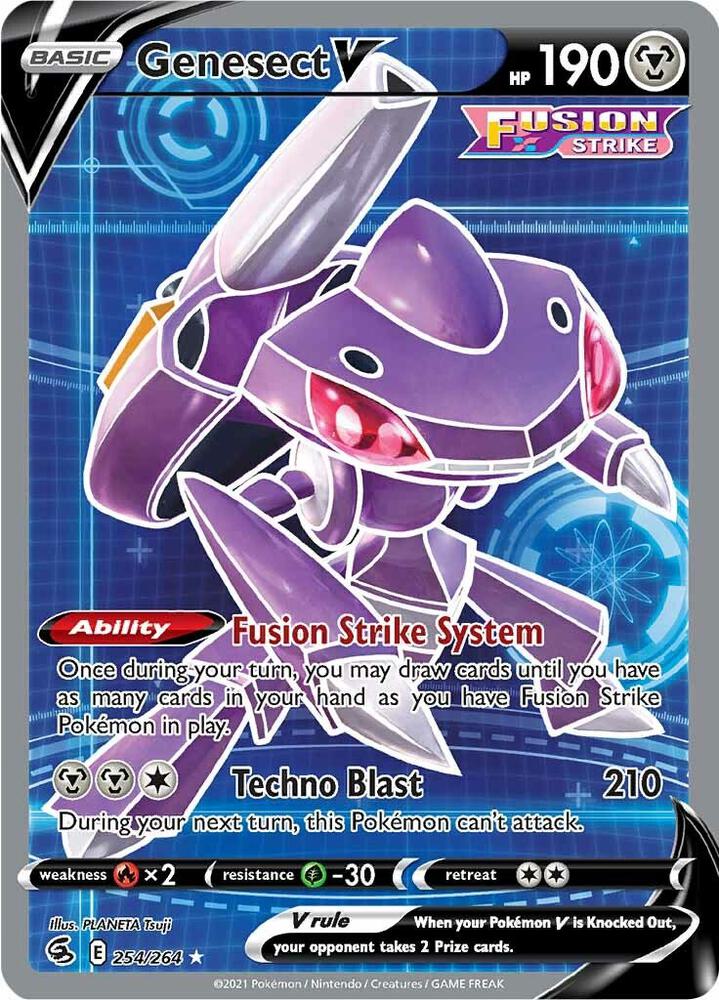 Genesect V 254/264 (SWSH08: Fusion Strike)  - Holofoil
