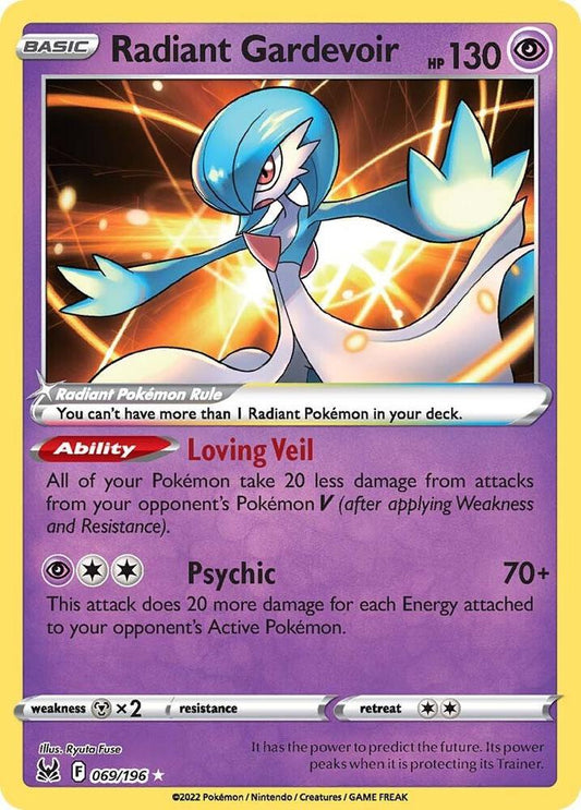 Radiant Gardevoir 069/196 (SWSH11: Lost Origin)  - Holofoil