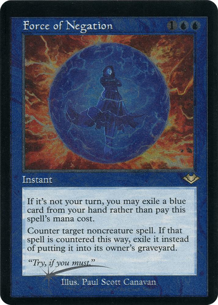 Force of Negation 9 (Modern Horizons)  - Retro Etched Foil