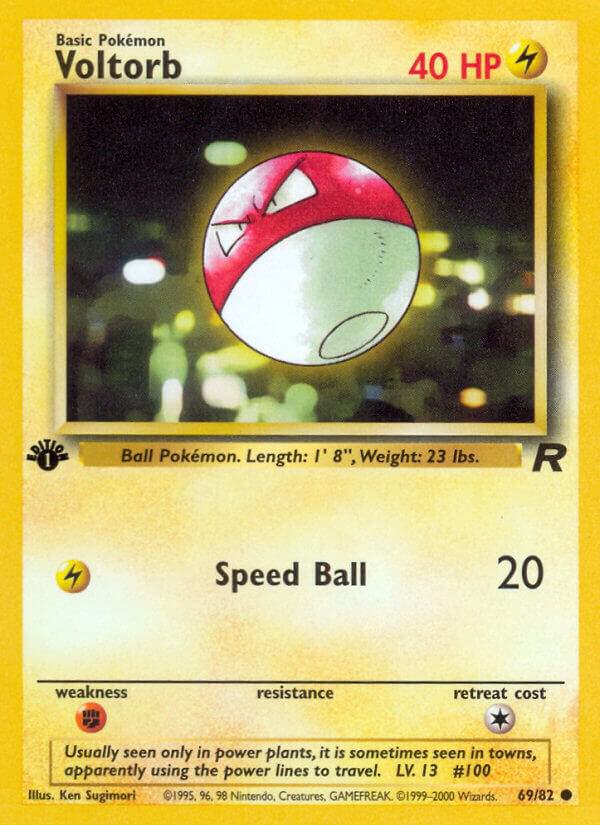 Voltorb 69/82 (Team Rocket)  - 1st Edition