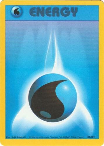 Water Energy 102/102 (Base Set)  - Unlimited Normal