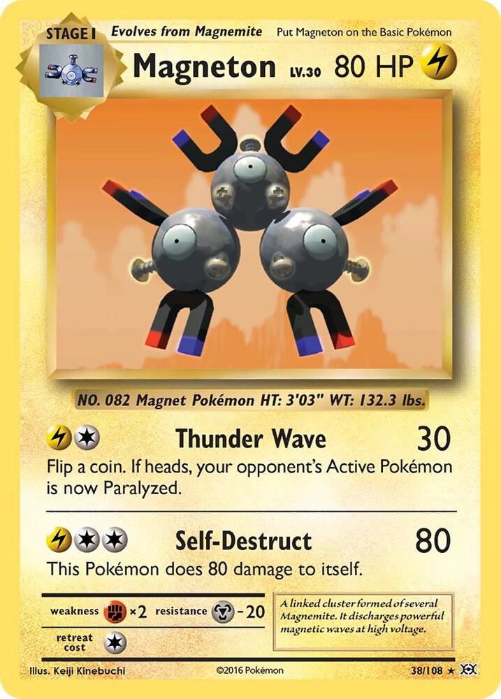 Magneton 38/108 (XY - Evolutions)  - Holofoil