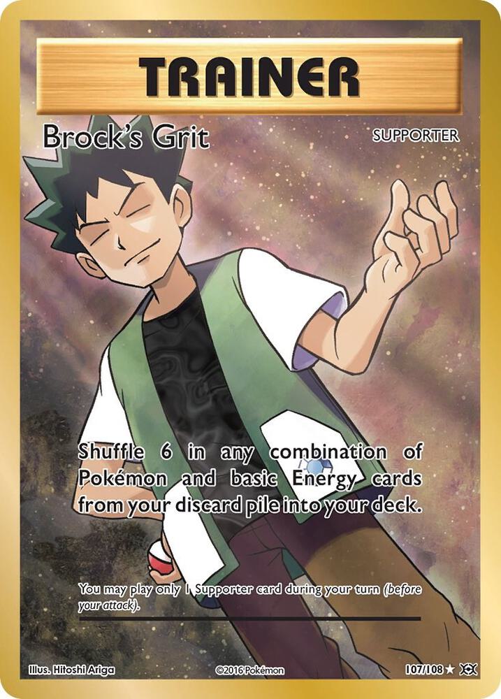 Brock's Grit 107/108 (XY - Evolutions)  - Holofoil