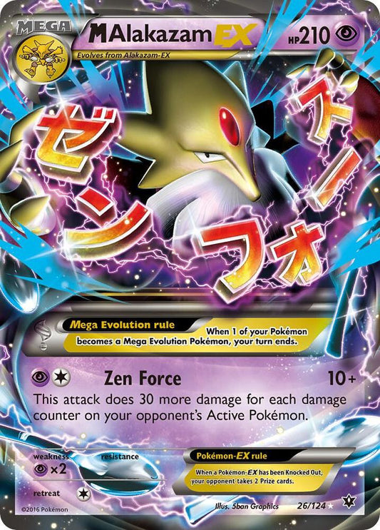 M Alakazam EX 26/124 (XY - Fates Collide)  - Holofoil