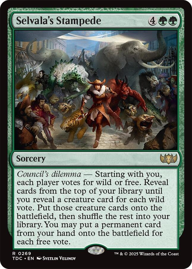 Selvala's Stampede 269 (Commander: Tarkir: Dragonstorm) 