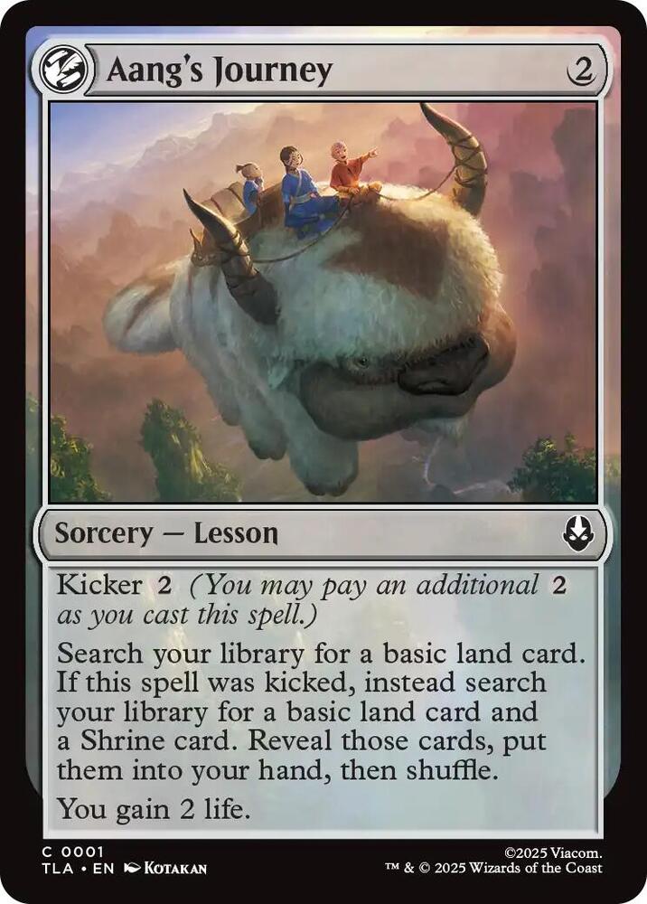 Aang's Journey 1 (Avatar: The Last Airbender)  - Foil