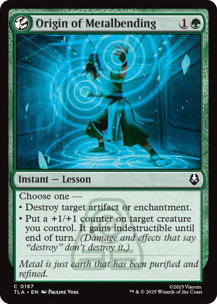 Origin of Metalbending 187/286 (Avatar: The Last Airbender)  - Foil