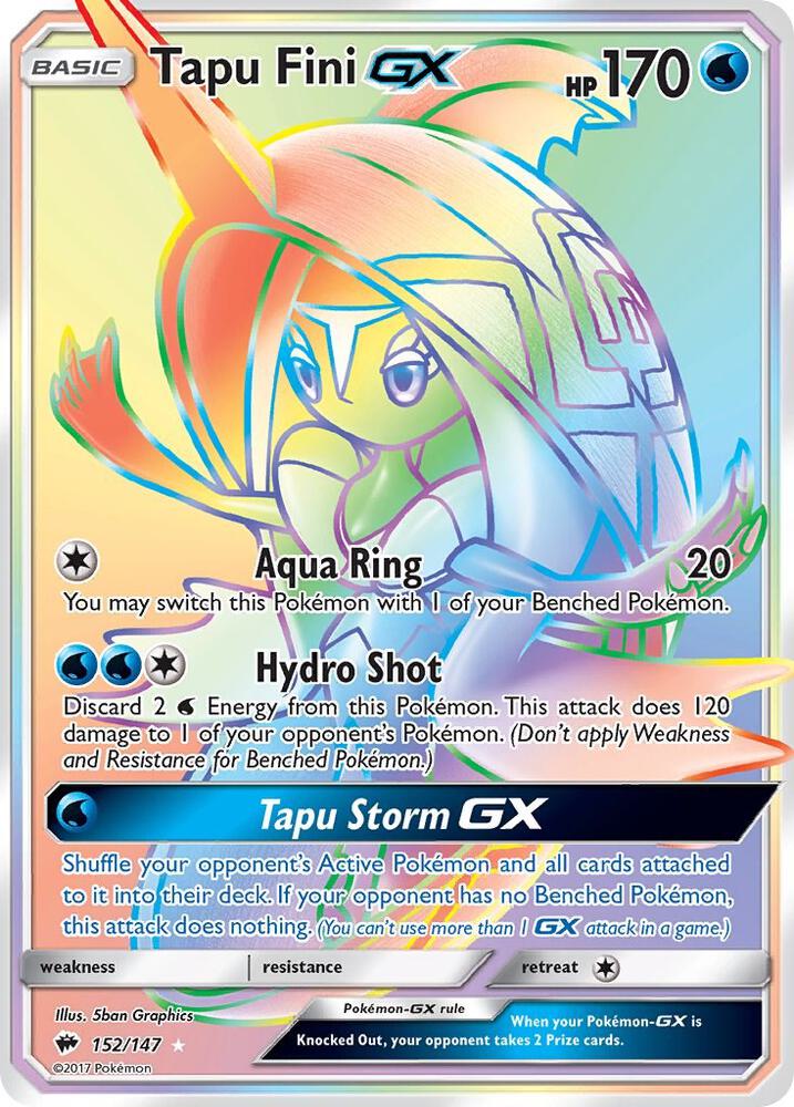 Tapu Fini GX 152/147 (SM - Burning Shadows)  - Holofoil