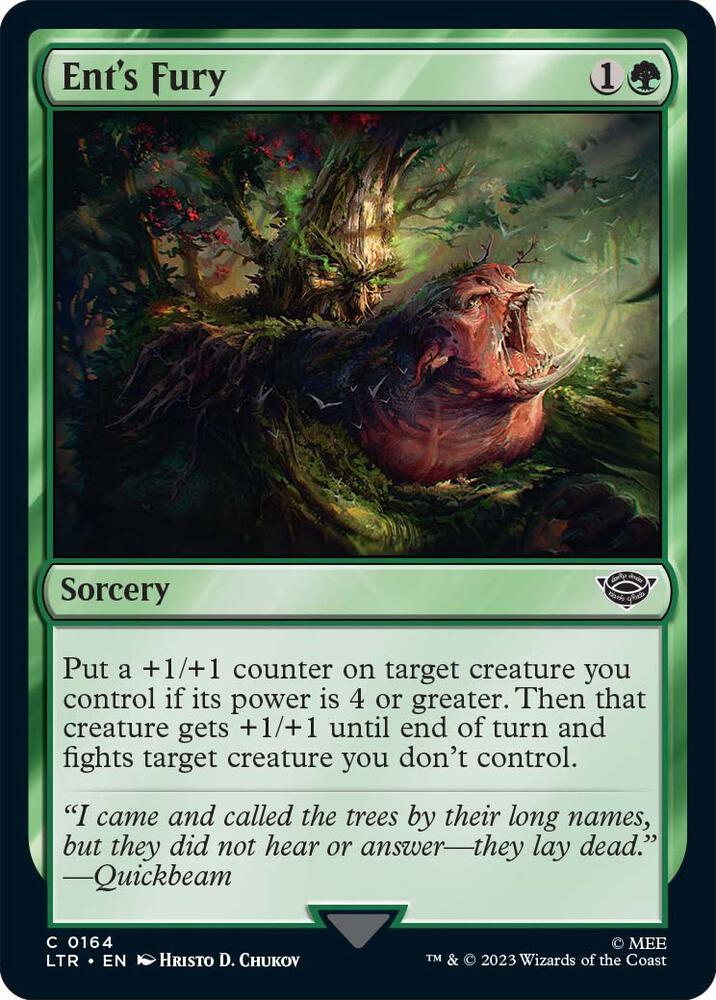 Ent's Fury 164/281 (Universes Beyond: The Lord of the Rings: Tales of Middle-earth) 