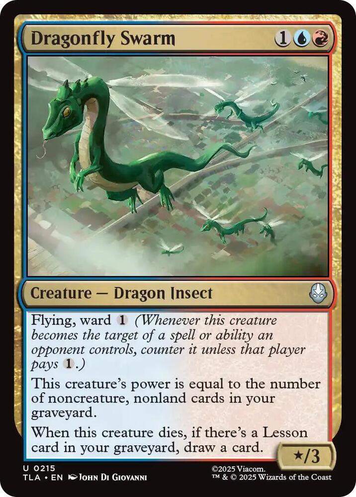 Dragonfly Swarm 215/286 (Avatar: The Last Airbender)  - Foil