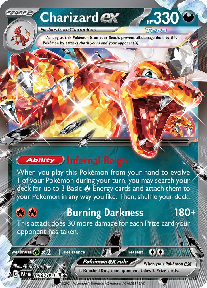 Charizard ex 054 091 054/091 (SV: Paldean Fates)  - Holofoil