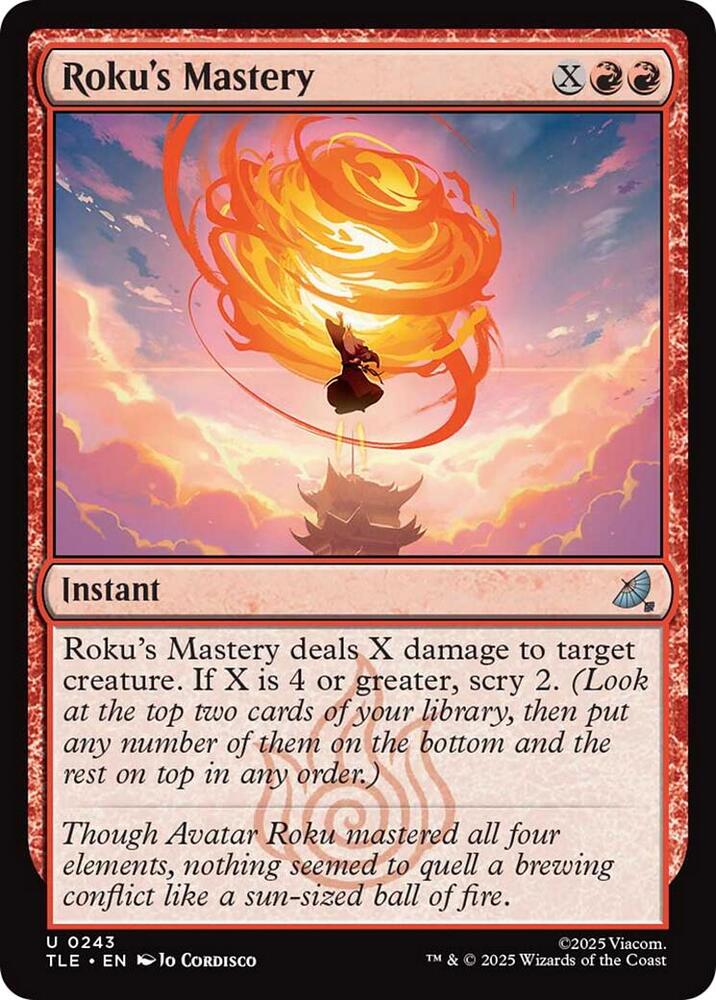 Roku's Mastery 243/317 (Avatar: The Last Airbender: Eternal-Legal)  - Foil