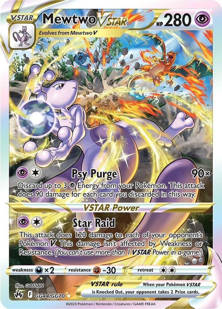 Mewtwo VSTAR GG44/GG70 (SWSH: Crown Zenith: Galarian Gallery)  - Holofoil
