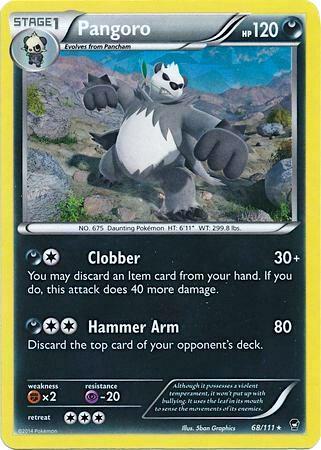 Pangoro 068/111 (Deck Exclusives)  - Cracked Ice Holofoil