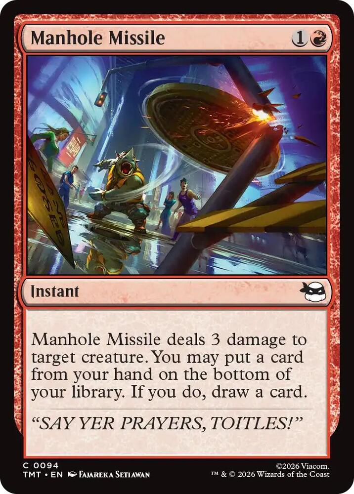 Manhole Missile 94/190 (Teenage Mutant Ninja Turtles) 