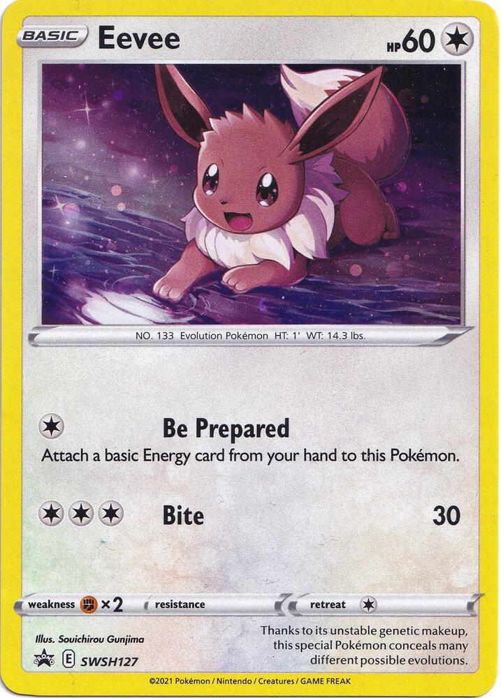 Eevee SWSH127 (SWSH: Sword & Shield Promo Cards)  - Holofoil