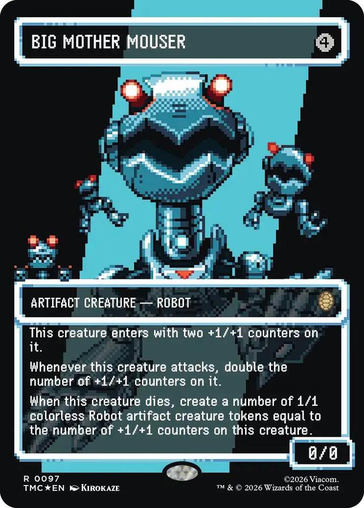 Big Mother Mouser Borderless  97 (Commander: Teenage Mutant Ninja Turtles)  - Surge Foil
