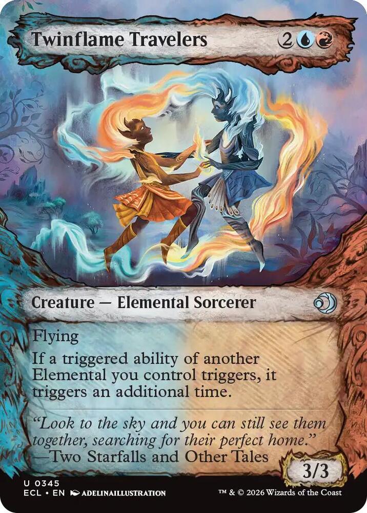 Twinflame Travelers  345 (Lorwyn Eclipsed)  - Showcase Foil