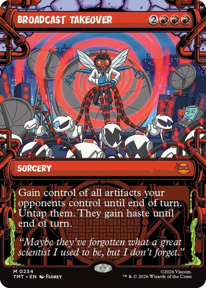 Broadcast Takeover  234 (Teenage Mutant Ninja Turtles)  - Showcase Foil