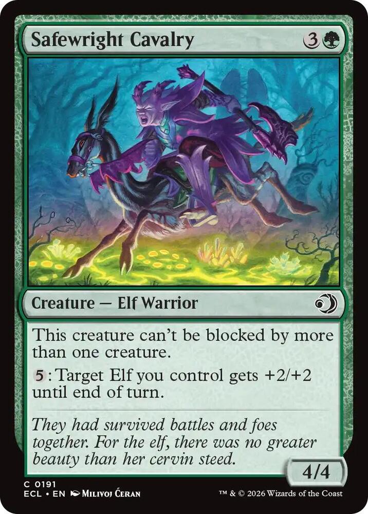 Safewright Cavalry 191/273 (Lorwyn Eclipsed)  - Foil