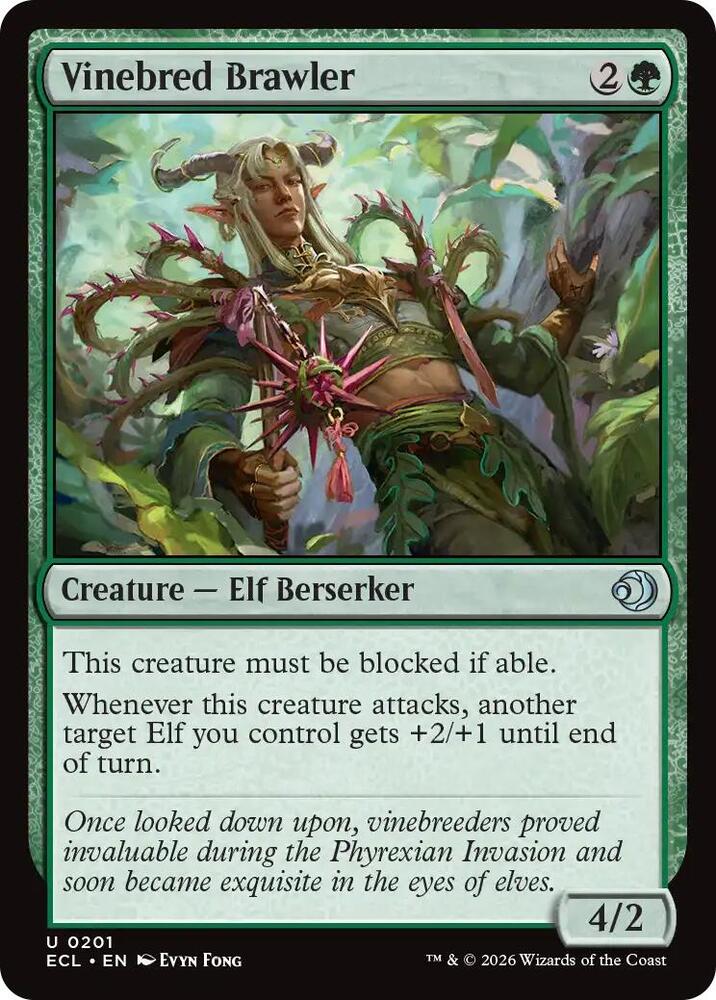 Vinebred Brawler 201/273 (Lorwyn Eclipsed)  - Foil