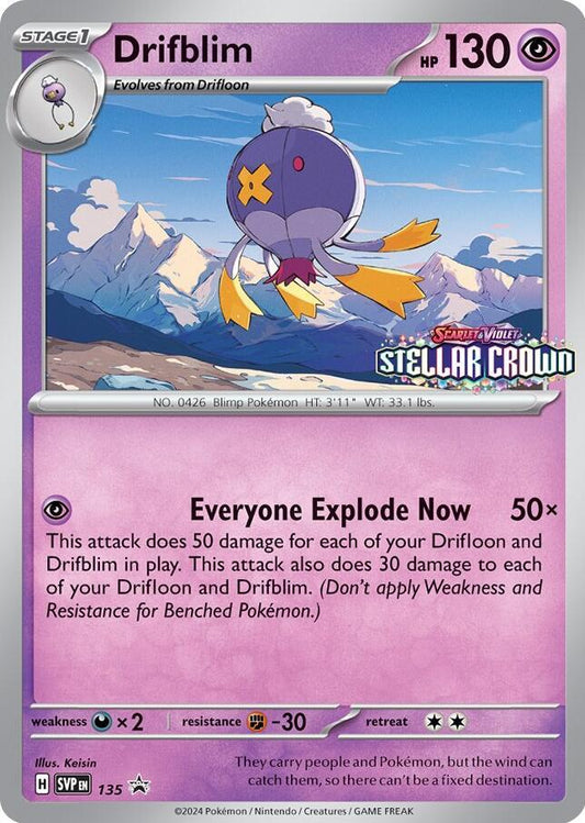 Drifblim 135 (SV: Scarlet & Violet Promo Cards)  - Holofoil