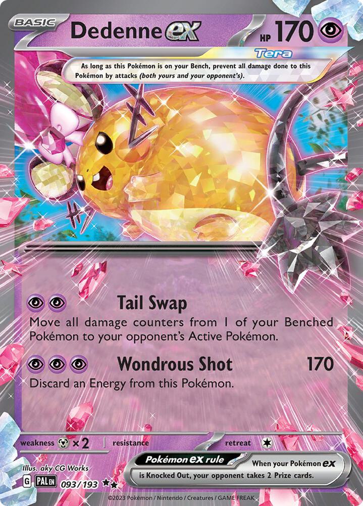 Dedenne ex 093/193 (SV02: Paldea Evolved)  - Holofoil