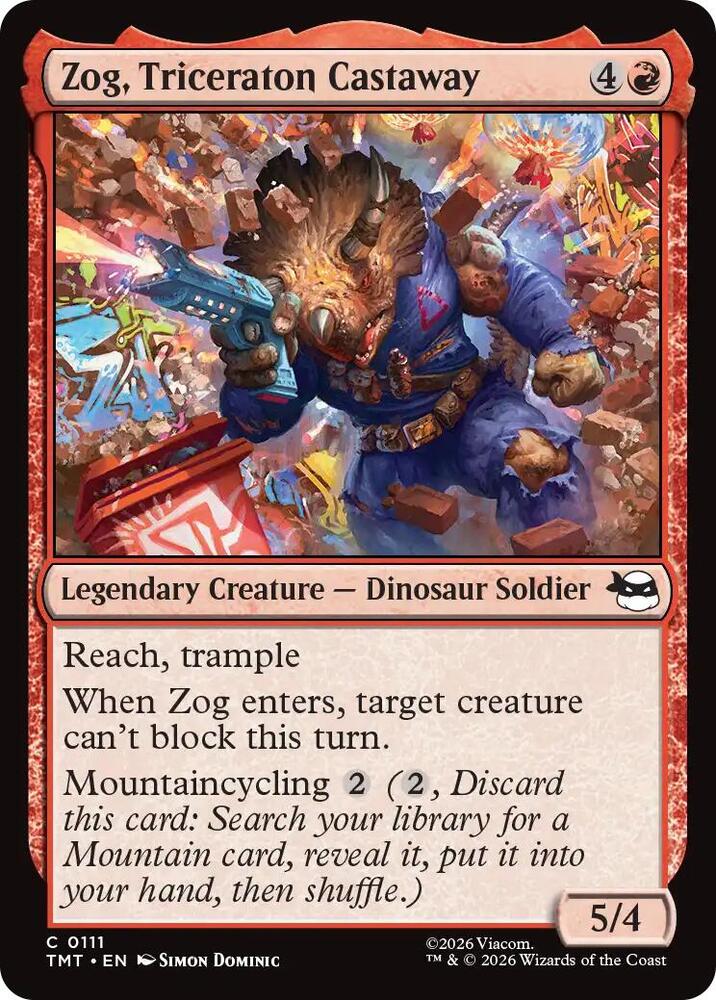 Zog, Triceraton Castaway 111/190 (Teenage Mutant Ninja Turtles) 