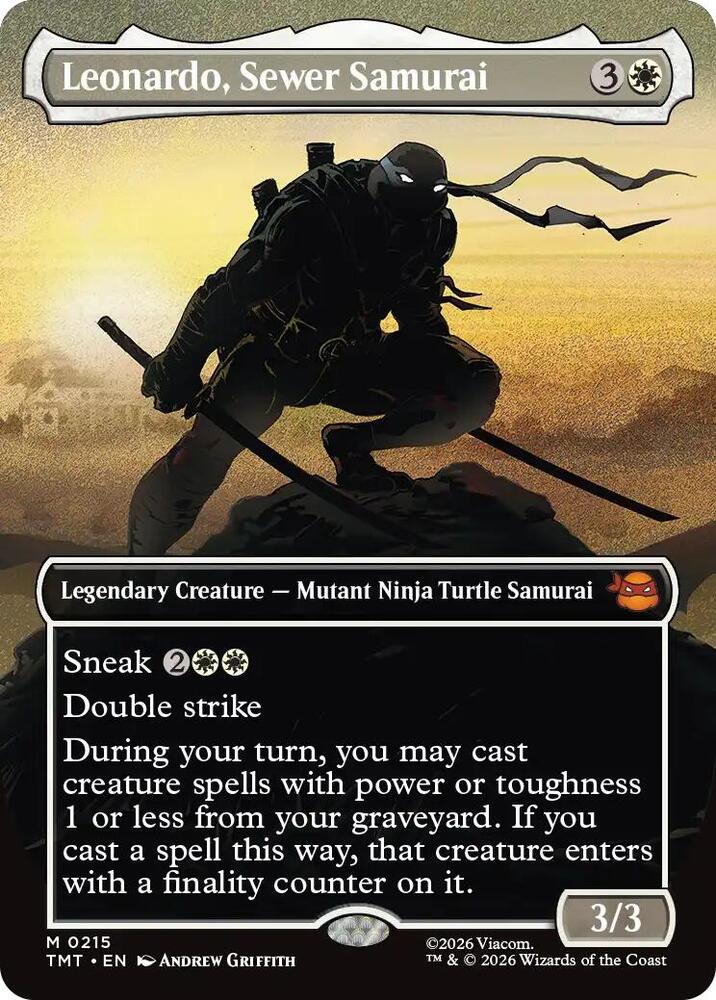 Leonardo, Sewer Samurai 215 (Teenage Mutant Ninja Turtles)  - Borderless