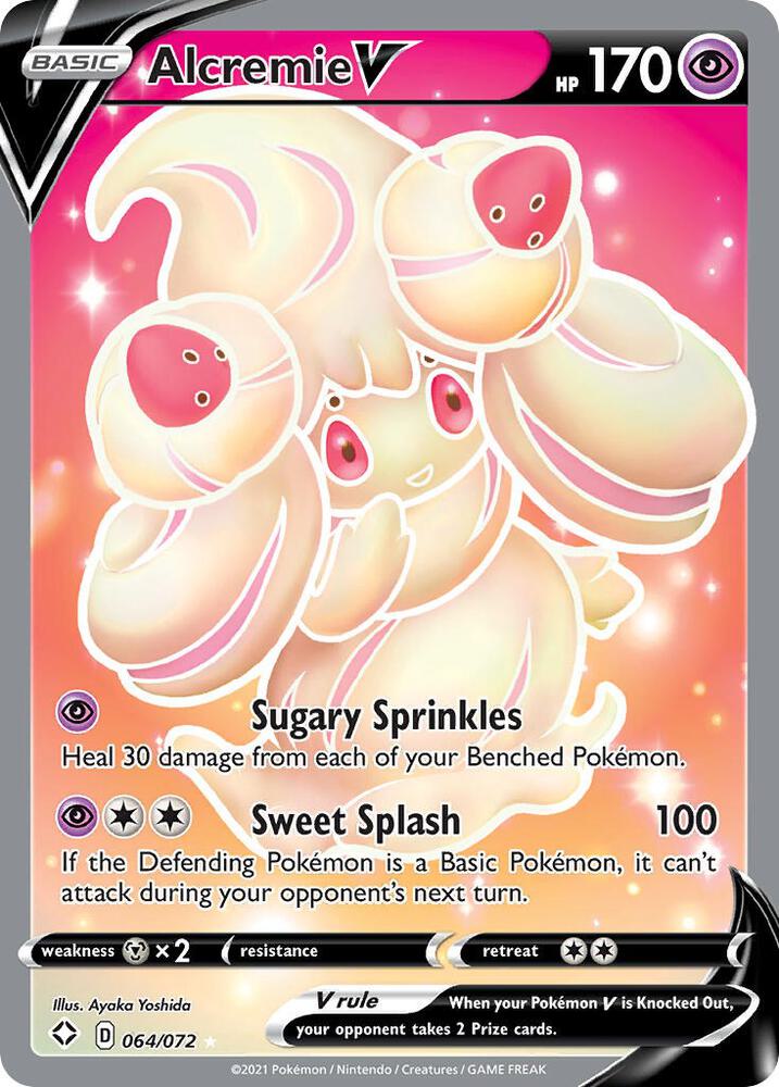 Alcremie V 064/072 (Shining Fates)  - Holofoil