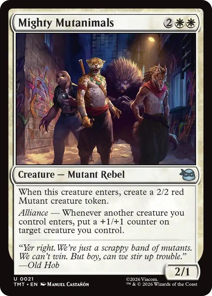 Mighty Mutanimals 21/190 (Teenage Mutant Ninja Turtles) 