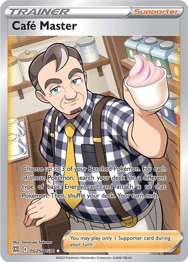 Cafe Master TG25/TG30 (SWSH09: Brilliant Stars Trainer Gallery)  - Holofoil